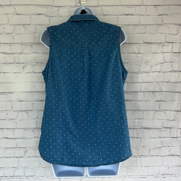 Levi’s denim sleeveless tank top size large - Picture 4 of 8